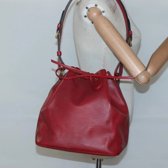 LOUIS VUITTON Epi Petit Noe Shoulder Bag Red - Picture 1 of 16